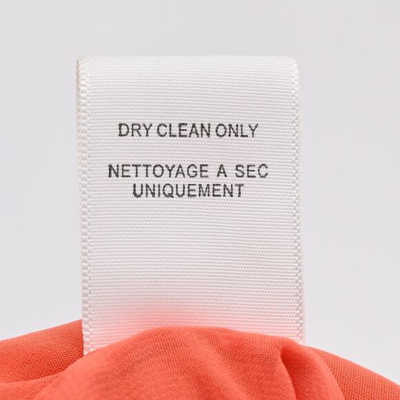 JOIE Womens Embroidered Silk Dress Size S Orange Boho Sleeveless Pin Tuck Lined - Picture 9 of 13